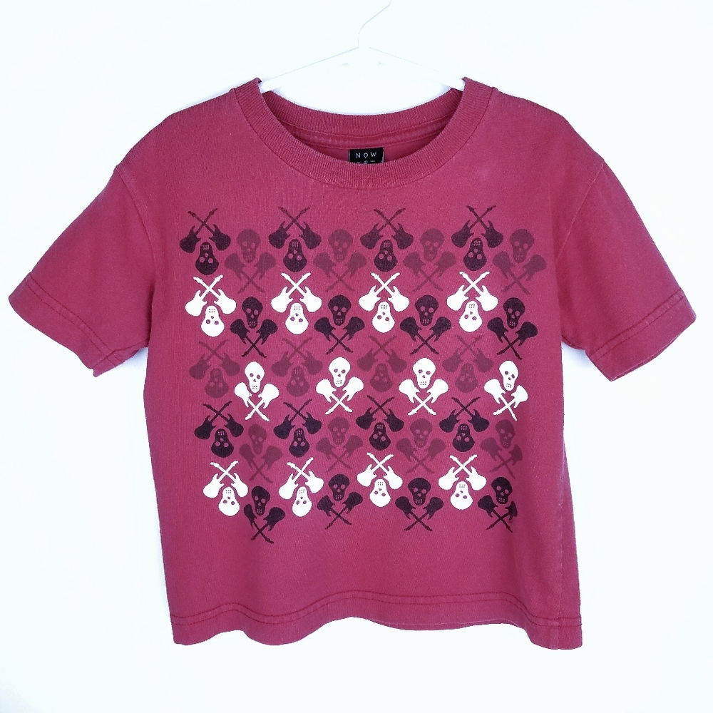 Childs Skull & Guitar Crossbones T-shirt sz. 5T
